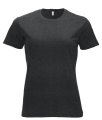 Dames T-shirt Clique New Classic-T Anthraciet melange